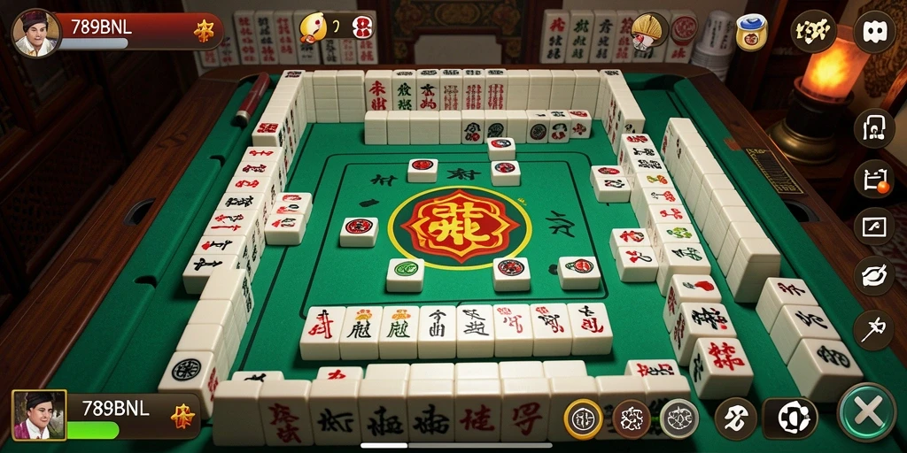 Tampilan gameplay menarik dari 789BNL saat bermain Mahjong.