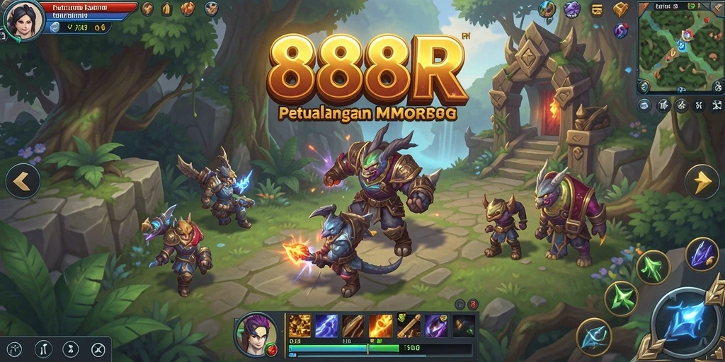 Tangkapan layar gameplay <strong>888R</strong> dalam aksi MMORPG yang mendebarkan.