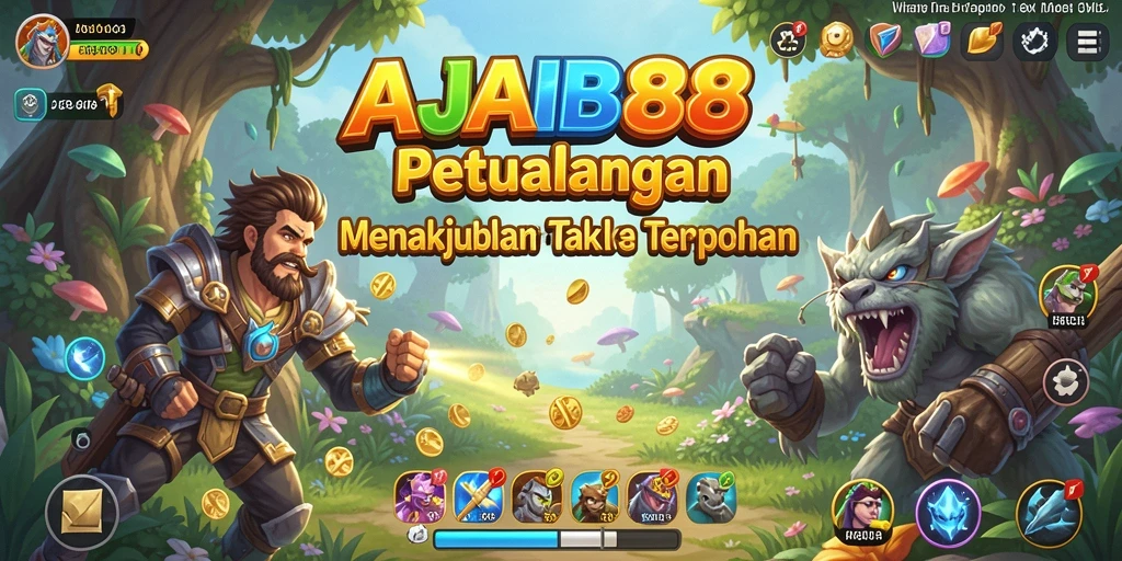 Tangkapan layar AJAIB88 menampilkan eksplorasi dunia petualangan yang penuh warna.