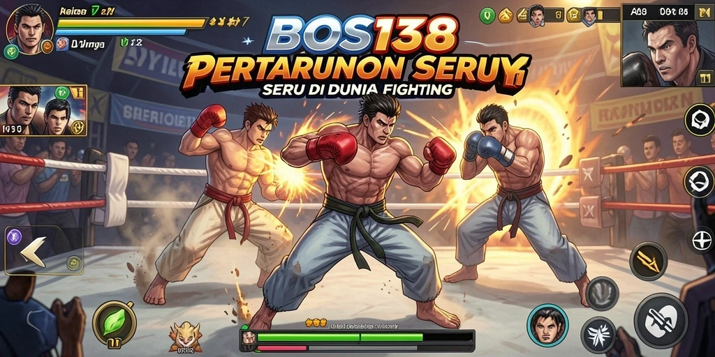 Screenshot dari gameplay yang mendebarkan dalam BOS138.