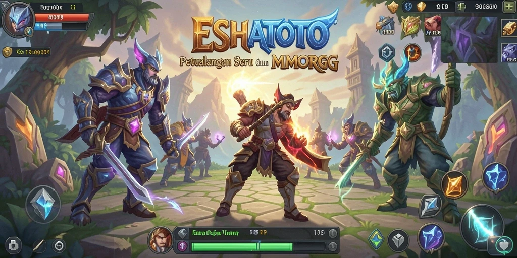 Menampilkan gameplay seru dalam dunia petualangan ESHATOTO.