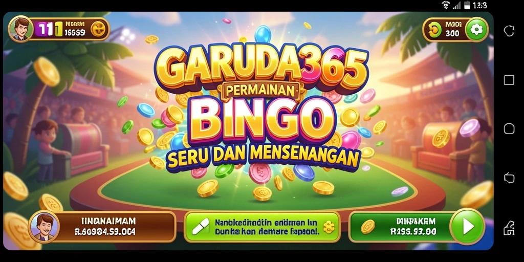 Tampilan gameplay Bingo yang seru dan interaktif.