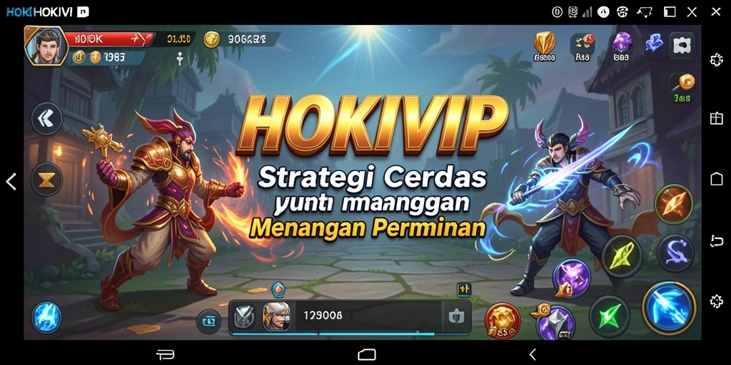 Tangkapan layar strategi HOKIVIP dengan pertempuran intens dan taktik gameplay.