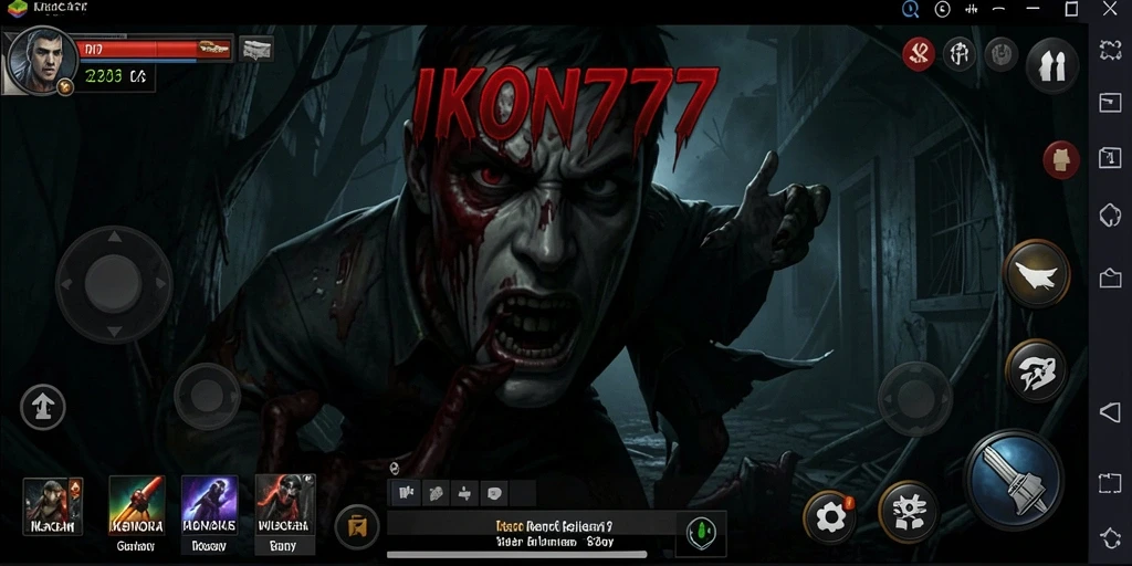 Tampilan menakutkan dari gameplay IKON777 yang mencekam.