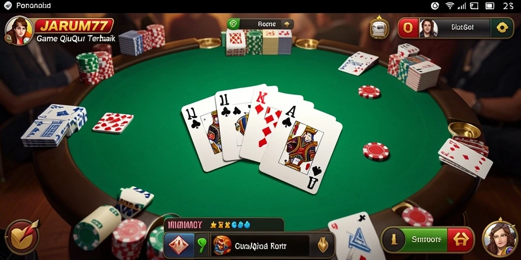 Tampilan gameplay QiuQiu yang menarik dan interaktif dari JARUM77.