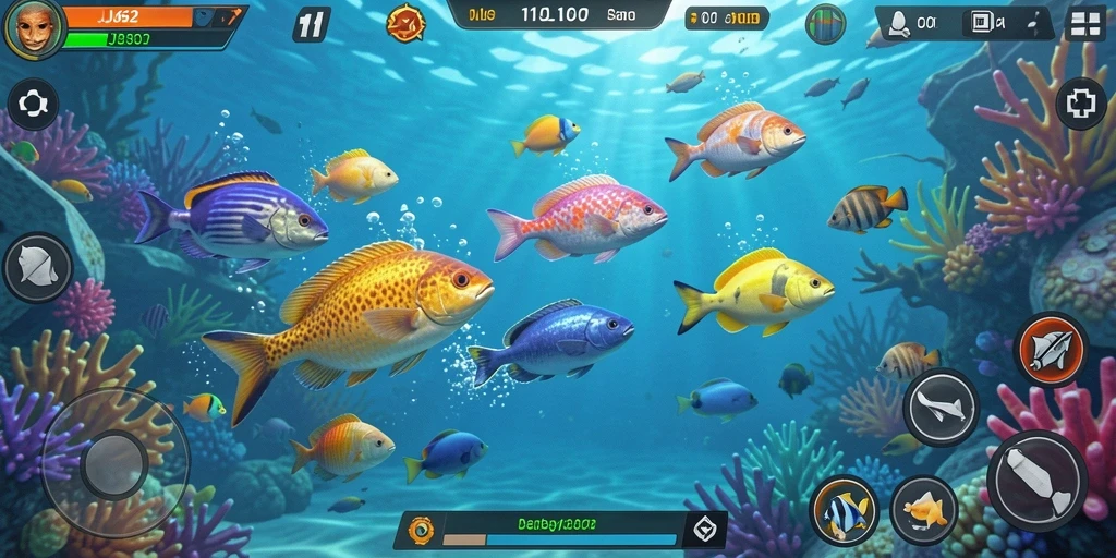 Tampilan gameplay seru dalam Tembak Ikan JJ62.