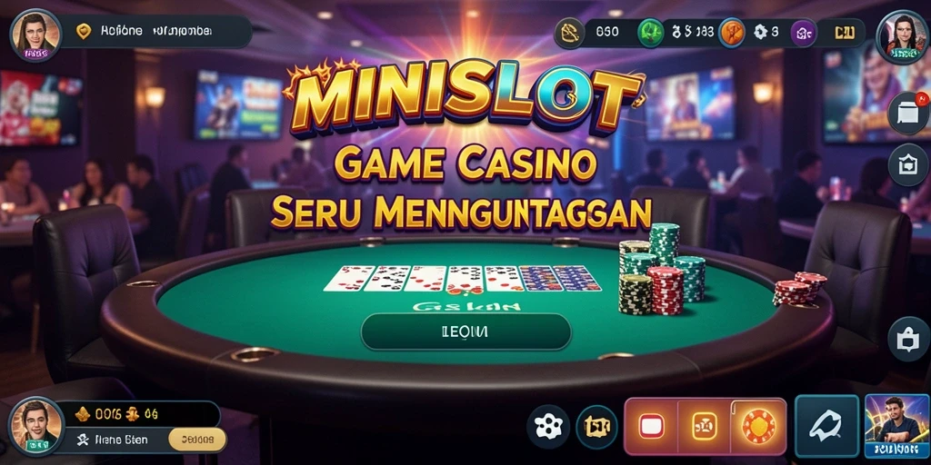 Menampilkan gameplay seru dari MINISLOT di Live Casino.