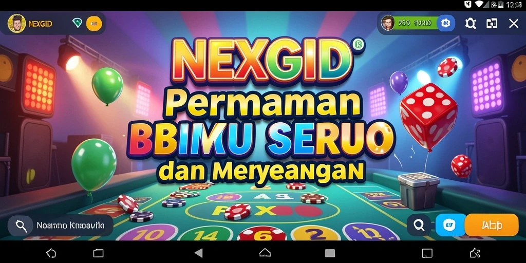 Tampilan gameplay NEXGID yang mengasyikkan dan penuh warna.