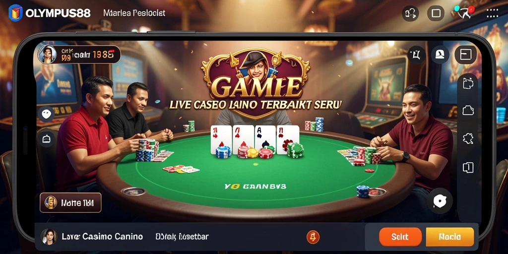 Gameplay menarik dari OLYMPUS88 dalam suasana Live Casino.