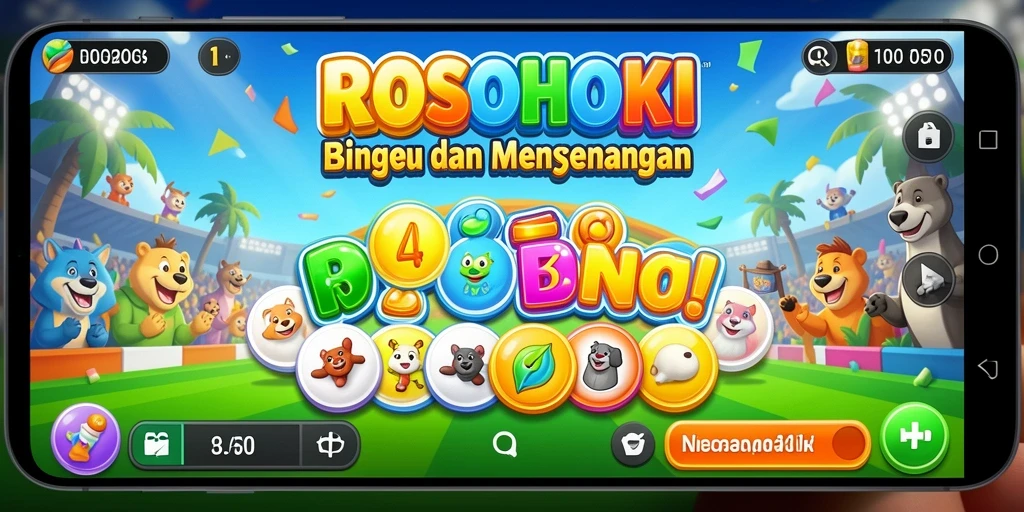 Tangkapan layar game Bingo ROSOHOKI dengan antarmuka permainan yang menarik.