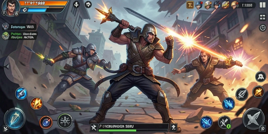Tampilan seru gameplay TTT888 dengan aksi mendebarkan.