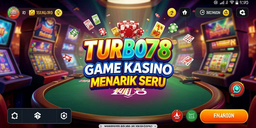 Tampilan menarik dari TURBO78 saat bermain game Kasino.