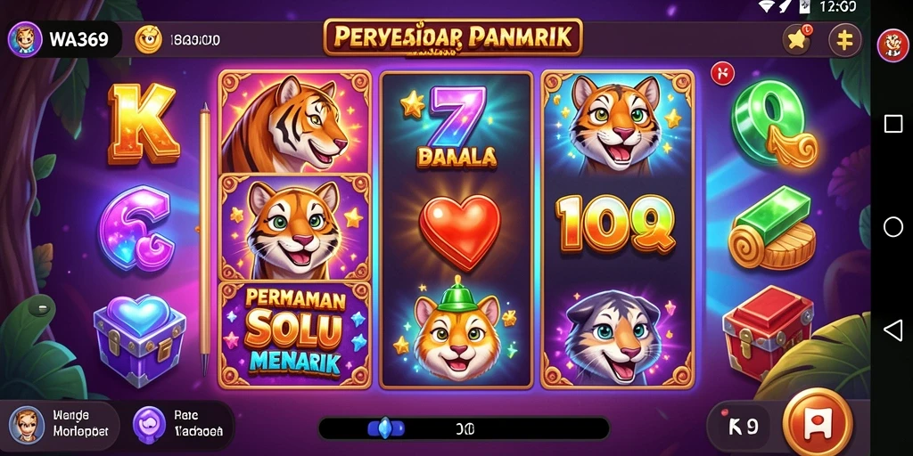 Tampilan menarik dari permainan slot WA369 yang seru.